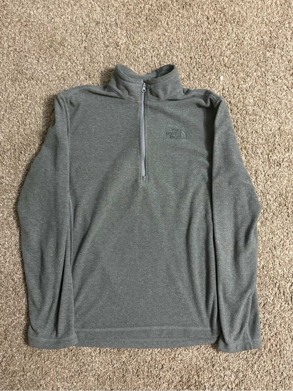 The North Face Women’s Gray Quarter-Zip Fleece Pullover